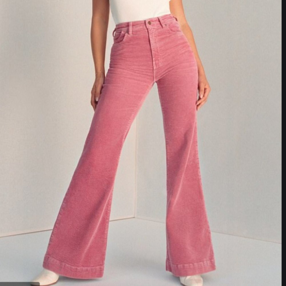 ISO sofia richie X Rollas pink corduroy flares